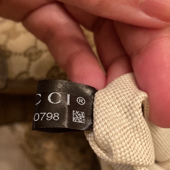 🎄Gucci “Jackie” 1961 Medium Canvas Bag with leather trim, NWT - Picture 6 of 15